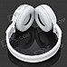 ZL-800 Wireless Sports Hi-Fi MP3 Headphones w/ Microphone / FM Radio - White + Silver