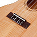 William 23" Maple 4-String Ukulele w/ Engraving Flower On Fingerboard - Light Brown