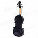 William 4/4 Full Size Beginner Violin Starter Kit - Black (Bow, Rosin, Case)