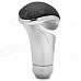 MOMO Universal Car PU Leather + Aluminum Alloy Shift Gear Knob - Black + Silver