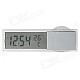 Car Digital 2.0" LCD Clock / Thermometer w/ Suction Cup - Black (1 x L1131)