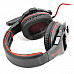 SADES SA-903 USB 2.0 Gaming Headphones w/ Microphone - Black + Red (300cm-Cable)