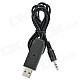 CNTEK 02 USB Powered 3.5mm Plug FM Transmitter for MP3 / MP4 Player / Cell Phone + More - Black