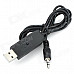 CNTEK 02 USB Powered 3.5mm Plug FM Transmitter for MP3 / MP4 Player / Cell Phone + More - Black