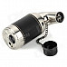 Honest 516 Windproof Butane Jet Lighter - Black + Silver