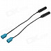 FM Radio Aerial Female Converter Cable for European Model Car - Black