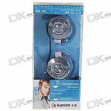 Kanen KM-96 Hook Style PC/Laptop Headset with Microphone (2*3.5mm/2M Cable)