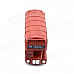 Creative Britain Retro Double-Decker Style Coin Bank - Red