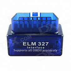 C2 Car Vehicle Mini Bluetooth OBD2 V1.5 Code Reader Scanner - Blue