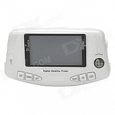 SF-600 3.4" Display DVB-S / DVB-S2 Digital Satellite Finder - White + Black