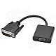 DVI (18+1) Male to VGA Female Adapter Cable - Black (30cm)