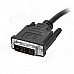 DVI (18+1) Male to VGA Female Adapter Cable - Black (30cm)