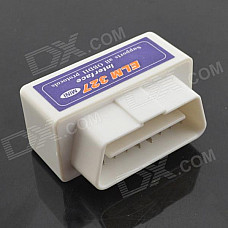 Jtron 09040011 ELM327 Bluetooth OBD2 V1.5 Car Diagnostic Interface Tool - White + Blue