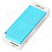 High Speed USB 3.0 MS / SD / M2 / Micro SD Card Reader - White + Translucent Blue