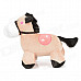 Cute Horse Style Lifelike Short Plush Doll Toy - Brown