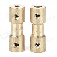 DIY Coupler Shaft for R/C Car Boat Motor - Bronze (2 PCS)