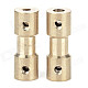 DIY Coupler Shaft for R/C Car Boat Motor - Bronze (2 PCS)