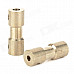 DIY Coupler Shaft for R/C Car Boat Motor - Bronze (2 PCS)