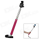 Aluminum Alloy Monopod w/ Tripod Mount Adapter for Gopro Hero 4/ 2 / 3 / 3+ - Deep Pink + Silver