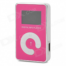 KD-MP3-11-DAIPING-HONGSE 0.9" LCD MP3 Player w/ TF / Mini USB - White + Silver + Deep Pink