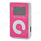 KD-MP3-11-DAIPING-HONGSE 0.9" LCD MP3 Player w/ TF / Mini USB - White + Silver + Deep Pink