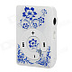 Portable Clip-On MP3 Media Player w/ TF / Earphones - White + Blue