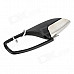 Creative Knife Blade Style Soft Plastic + Zinc Alloy Keychain - Black + Silver