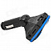 CQ-004 1.5" LED Car FM Transmitter / MP3 Player w/ TF / SD / USB + Remote Controller - Black + Blue