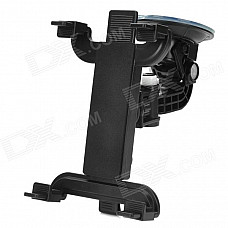 360 Degree Rotating Car Mount Holder w/ Suction Cup for Ipad / GPS / PSP / Tablets + More - Black