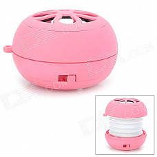 TUNEWEAR X9 Hamburg Style Portable Mini Rechargeable Speaker - Pink + White