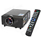 HD-168 60W 1500lm Multimedia LED Projector w/ Remote Controller - Black