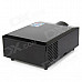 HD-168 60W 1500lm Multimedia LED Projector w/ Remote Controller - Black