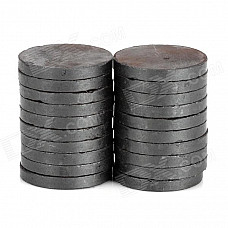 22 x 2.7mm Round Ferrite Magnet - Black (20 PCS)