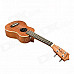 54CM White-edge Wooden Ukulele - Brown