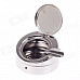 Stainless Steel Spring Lid Ashtray - Silver