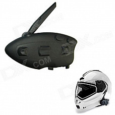 BT-12081 Racing / Motorcycle / Bicycle / Ski Helmet Earphone - Black (100m Intercom)