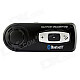 SG01 Car Bluetooth V4.0 Sun Visor Mount Handsfree Speaker w/ Car Charger Set - Black