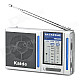 Kaide KK-222 Portable FM / AM Radio - Silver + Grey (2 x AAA)