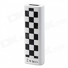 USB Rechargeable Electronic Cigarette Lighter - Black + White