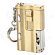 Multifunction Aluminum Alloy Windproof Butane Gas Lighter / 2-LED / Bottle Opener - Silver + Golden