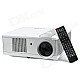 RuiQ HDQ3 160W 1080P Digital 5.83" TFT LCD Projector w/ LED / AV / VGA / HDMI - White + Silver