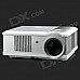 RuiQ HDQ3 160W 1080P Digital 5.83" TFT LCD Projector w/ LED / AV / VGA / HDMI - White + Silver