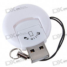 MicroSD TransFlash TF SD/SDHC USB 2.0 Card Reader Keychain