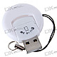 MicroSD TransFlash TF SD/SDHC USB 2.0 Card Reader Keychain