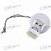 MicroSD TransFlash TF SD/SDHC USB 2.0 Card Reader Keychain