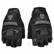 SCOYCO MC24D Half-finger Bicycle Riding Gloves - Black (M / Pair)