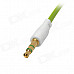 3.5mm Male to Male Audio Flat Cable - Green (95cm)