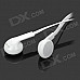 SHENGMIZHE smz-620 Stylish Universal 3.5mm Jack In-ear Headset w/ Microphone - White (120cm)