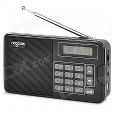 NOGO R808 1.2" Screen TF Card Music Player / FM & AM Radio w/ Speaker - Black + Gray (32GB Max.)