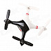 2.4GHz 4-CH Quad-Rotor UFO Design R/C Helicopter - Black + White